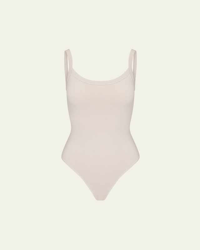 Cotton Jersey Thong Bodysuit